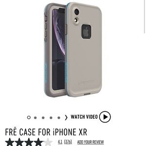 iPhone XR Lifeproof Case used but good condition, small ding on the corner shown